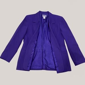 Vintage Pendleton 100% Wool Blazer 10 | Purple Classic Tailored Jacket USA, Rare